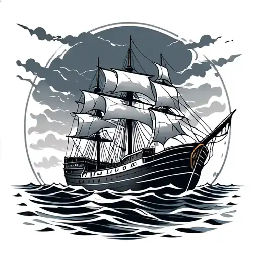 maritime tattoo design idea