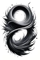 audio wave forming the shape tattoo design idea