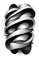 audio wave forming the shape tattoo design idea