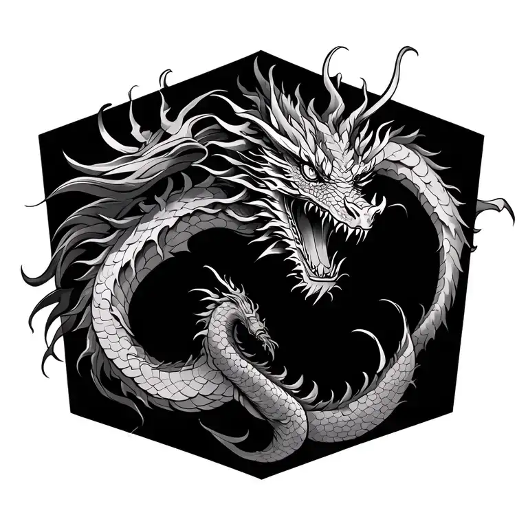 Dragon yakuza back tattoo tattoo design idea