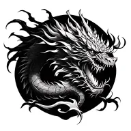 Dragon yakuza back tattoo tattoo design idea
