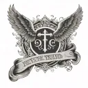 Corsica and the Bible verse “1 Peter 5:7” tattoo design idea