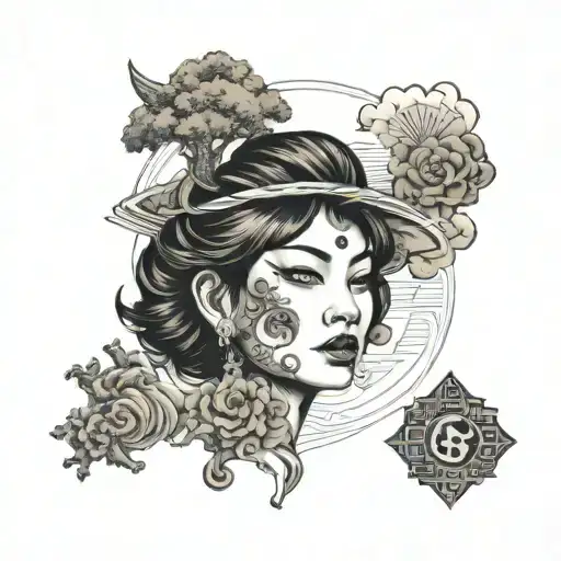 Route 66 road trip tattoo design idea