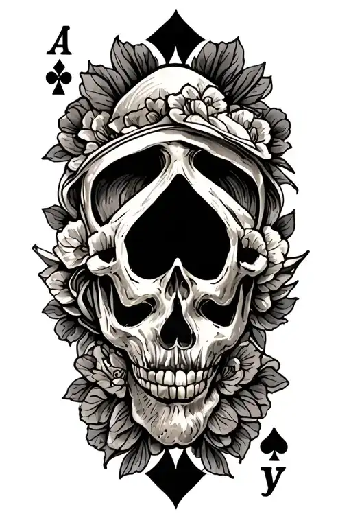 cards tattoo design idea