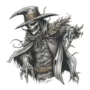 scarecrow from batman tattoo design idea