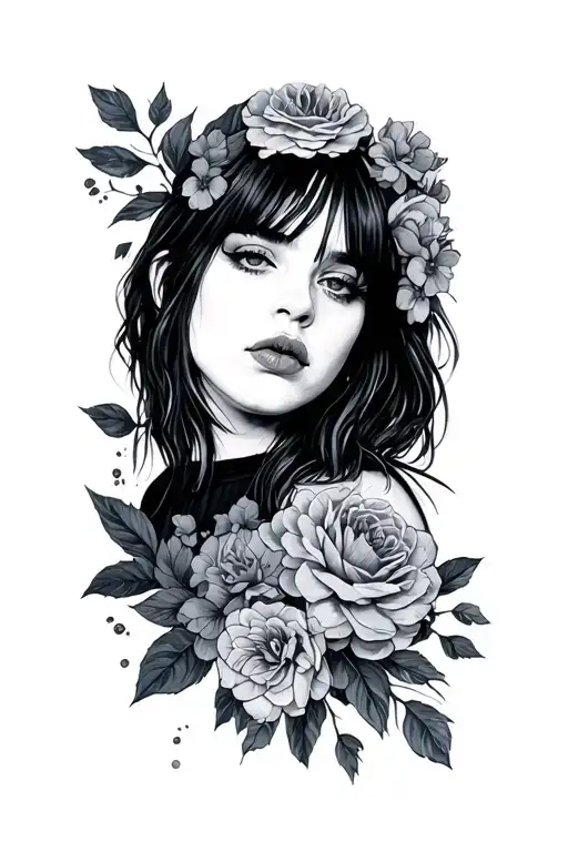 billie eilish oxytocin tattoo design idea