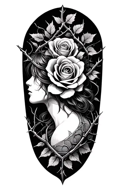 A Court Of Thorns And Roses tattoo design idea