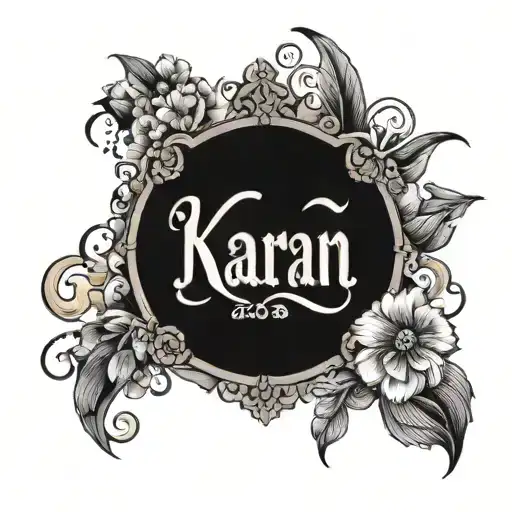 karan name tattoo design idea