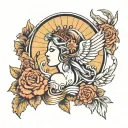 Nike Goddess tattoo design idea