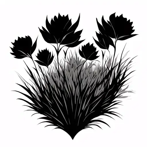 Dune Grass tattoo design idea