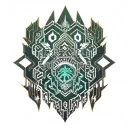 bear paw native American tattoo design idea