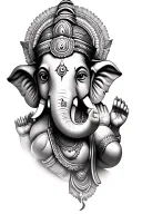 Lord Ganesha tattoo design idea