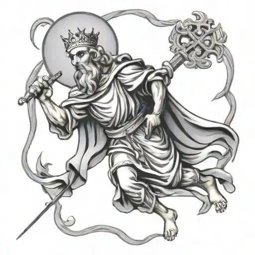 st Christopher patron Saint tattoo design idea