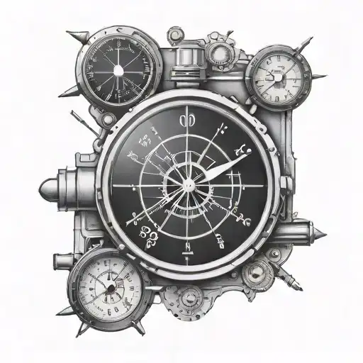 attitude indicator dc 8 tattoo design idea