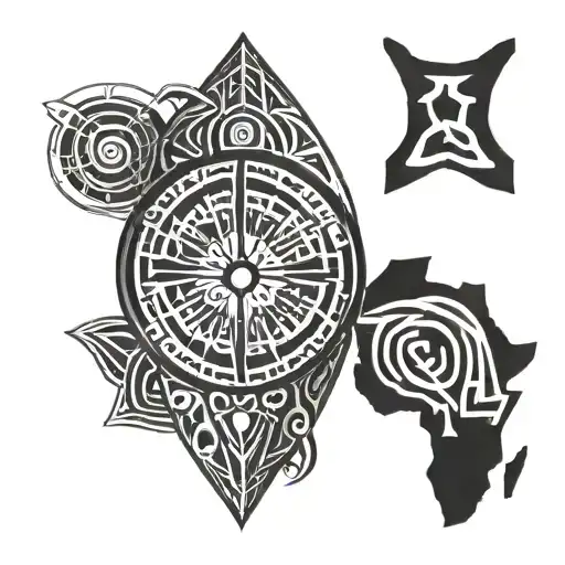 african shield tribal tattoo tattoo design idea