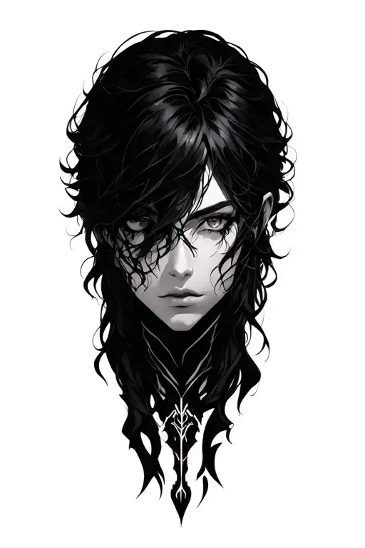 solo leveling anime tattoo design idea