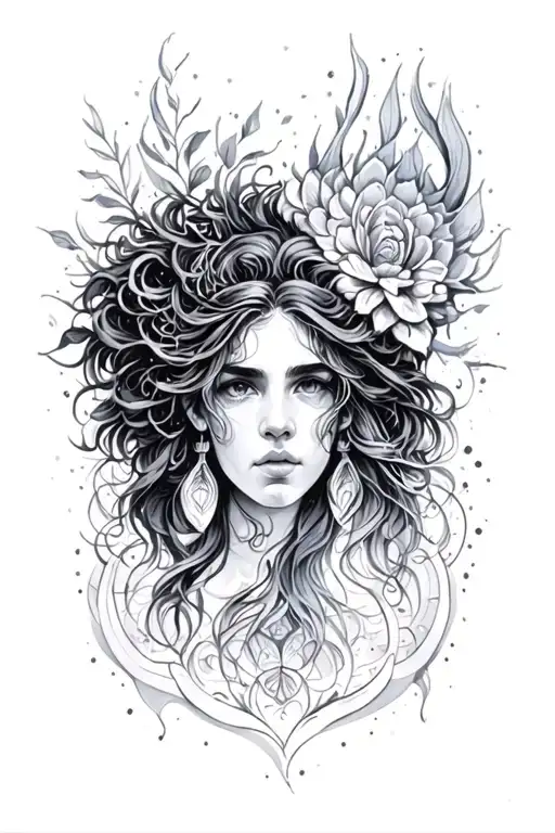 Aquarius And Gemini tattoo design idea