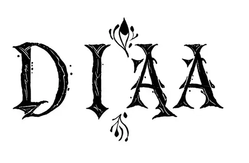 "Diya" tattoo design idea