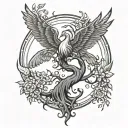 tree of life with phoenix tattoo tattoo design idea