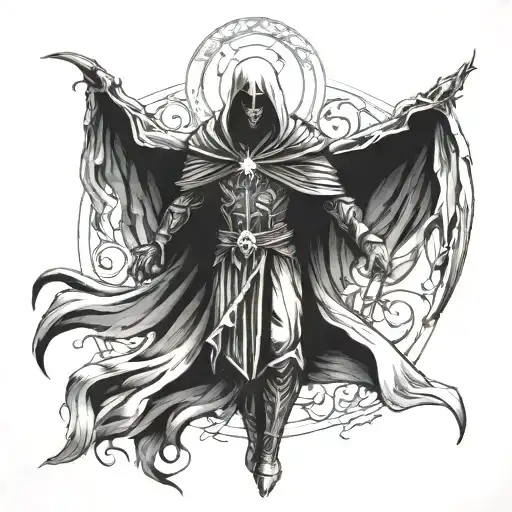 Azrael tattoo design idea