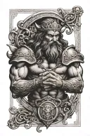 Samson bible tattoo design idea