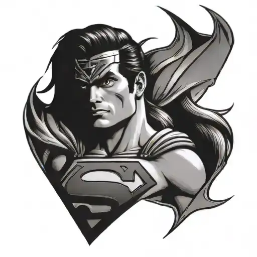 superman and she-ra tattoo design idea