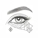 lash&brow tattoo design idea