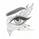 lash&brow tattoo design idea