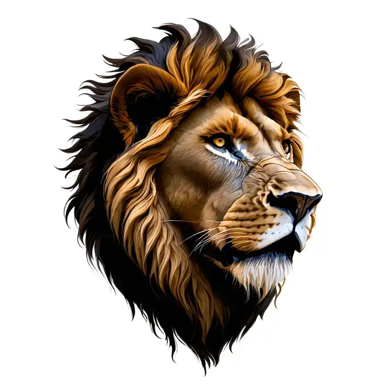 lion tattoo design idea
