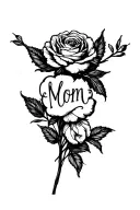 Memorial Mom tattoo design idea