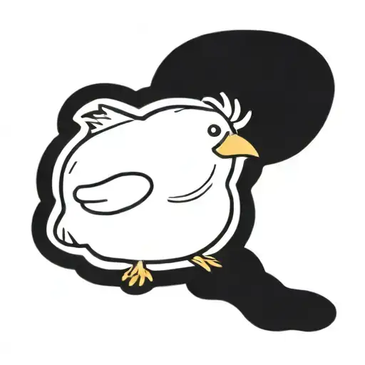 baby chick wrapped tattoo design idea