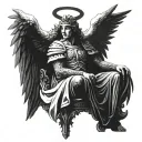 ANGEL THRONE tattoo design idea