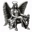 ANGEL THRONE tattoo design idea