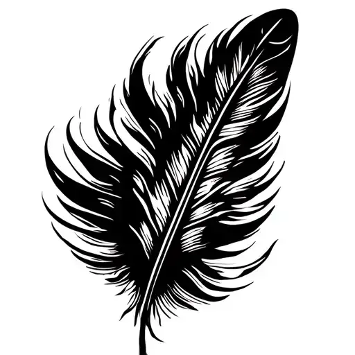 Indian feather feather feather tattoo design idea