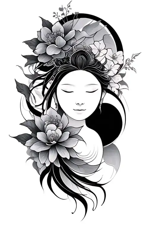zen simplicity tattoo line tattoo design idea
