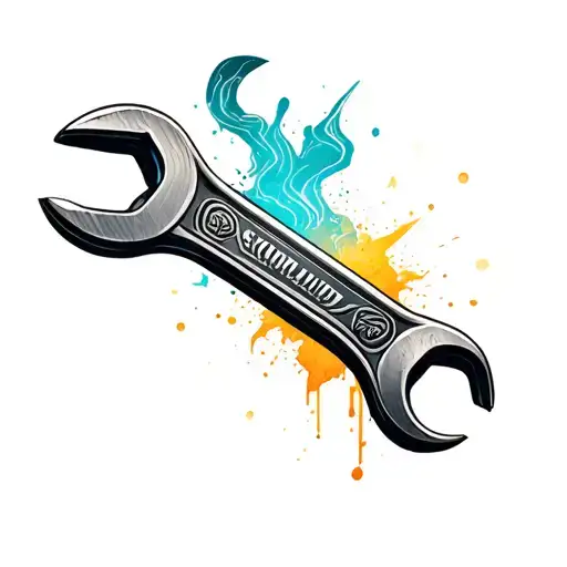 Spanner tattoo design idea