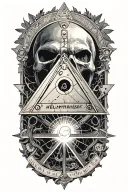 illuminati hidden within tattoo design idea