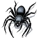 Blackwork Spider tattoo design idea
