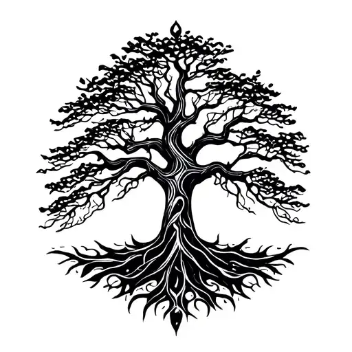 Chestnut Tree tattoo design idea
