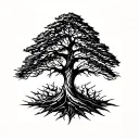 Chestnut Tree tattoo design idea