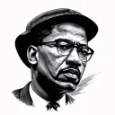Malcolm X tattoo design idea