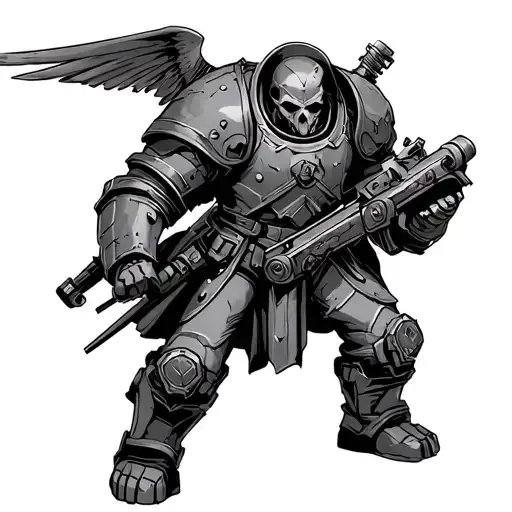 Warhammer 40k Deathwatch tattoo design idea