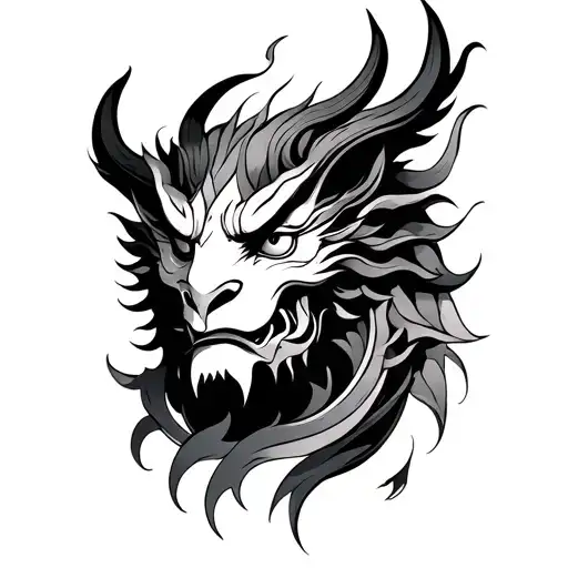 Rahu tattoo design idea