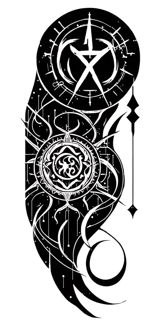 Cthulhu Symbols, the Elder Sign, Ry'leh, Necromomicon Symbol tattoo design idea