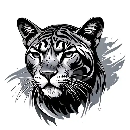 Puma tattoo design idea