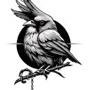 cardinal virtues discipline Justice tattoo design idea