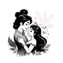 Disney Couple tattoo design idea