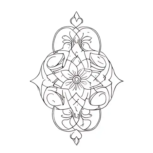 ornamental patern design tattoo design idea