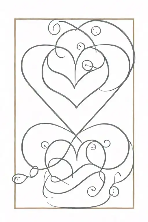family Daughters love symbol tattoo design idea
