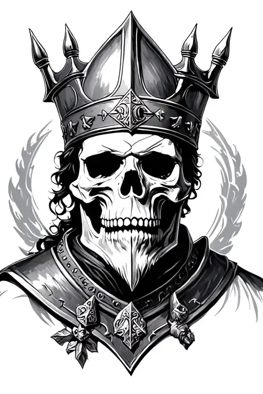 king baldouin, skulls, knights Templar tattoo design idea